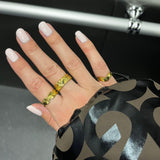 Sun Kiss Eternity ring 18K guldbelagt 3mm Camilla Krøyer Jewellery