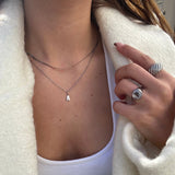 Flad Slangekaede Soelvfarvet 2mm Camilla Kroeyer Jewellery