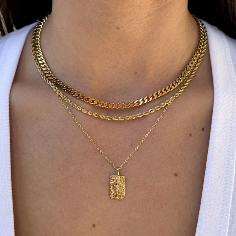 Rope Choker 18K Gold Plated 3mm 