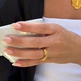 Wind Loop Ring 18K Guldbelagt