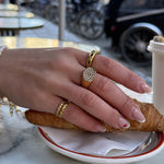 Sun Kiss Eternity ring 18K guldbelagt 3mm Camilla Krøyer Jewellery