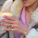 Sun Kiss Eternity ring 18K guldbelagt 3mm Camilla Krøyer Jewellery