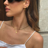 Sun Kiss Halskæde 18K Guldbelagt Firkantet Mini Camilla Krøyer Jewellery