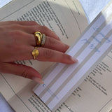 Sun Kiss Rund Ring 18K Guldbelagt Camilla Krøyer Jewellery