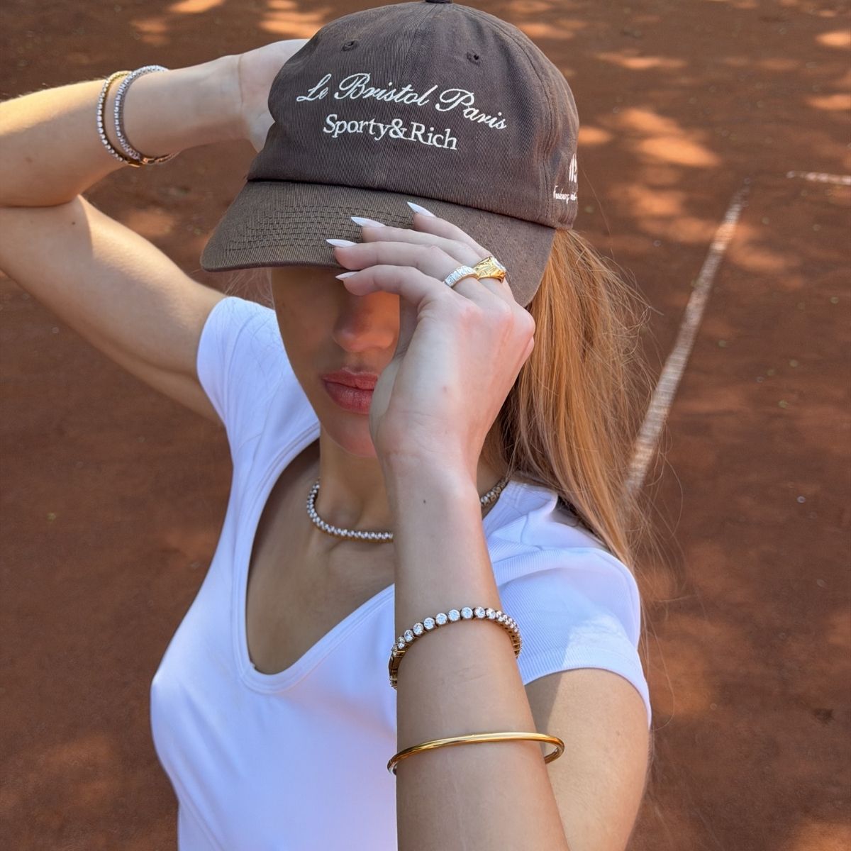 Tennis Luxe Sæt 18K Guldbelagt 4mm