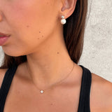 Floating Cushion & Krystal Perle 18K Guldbelagt Sæt