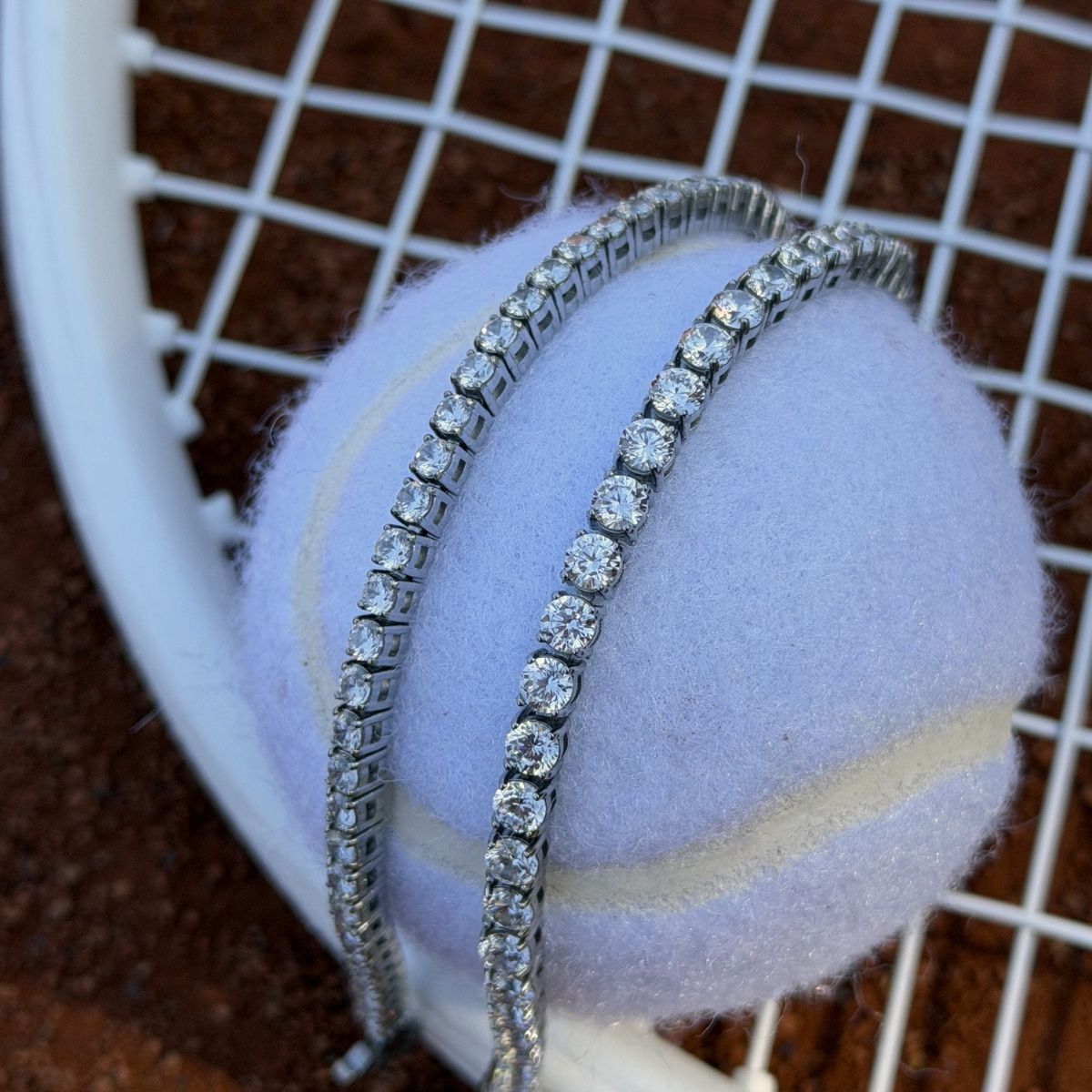Tennis Luxe Armbånd Sølvfarvet 3mm