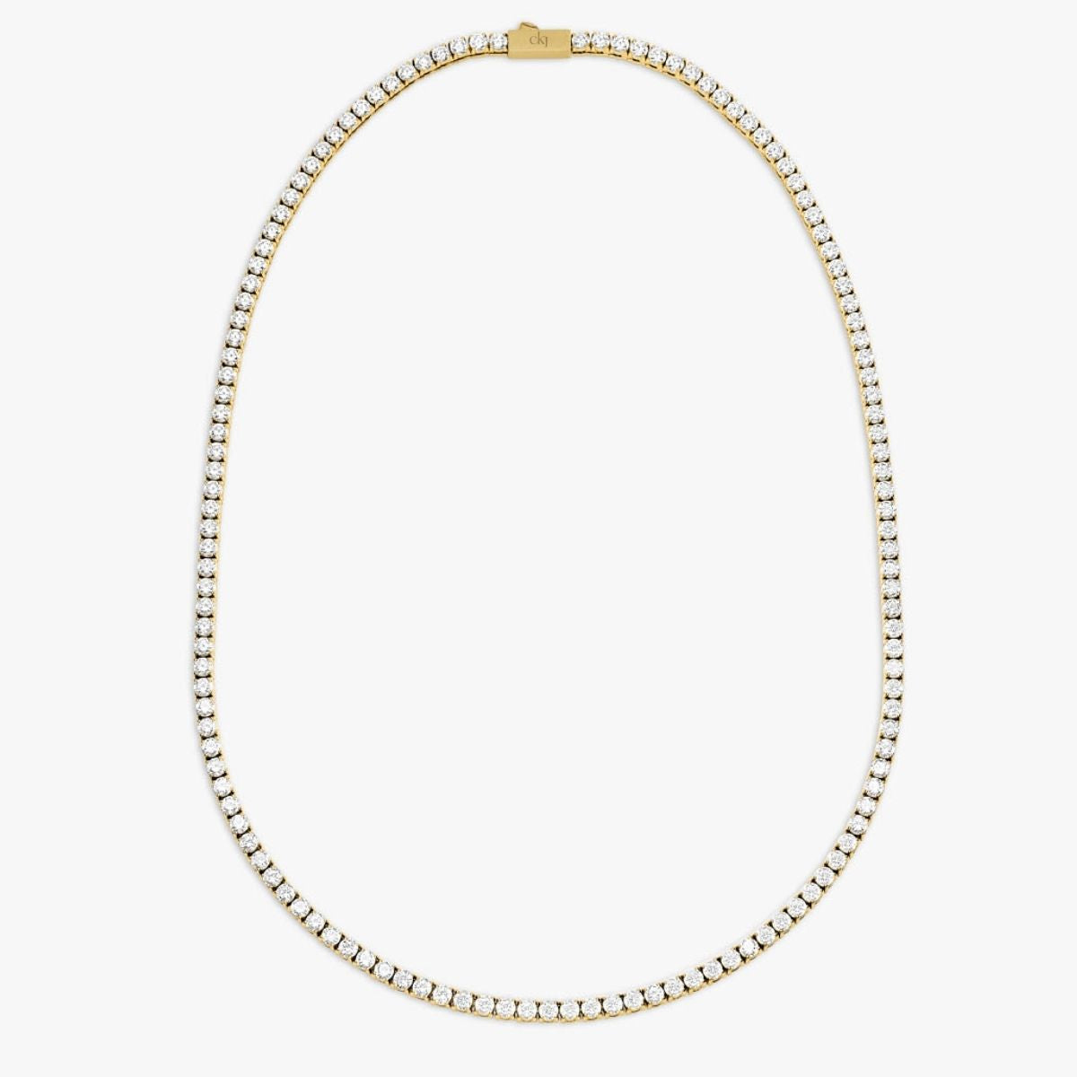 Tennis Luxe Halskæde 18K Guldbelagt 3mm