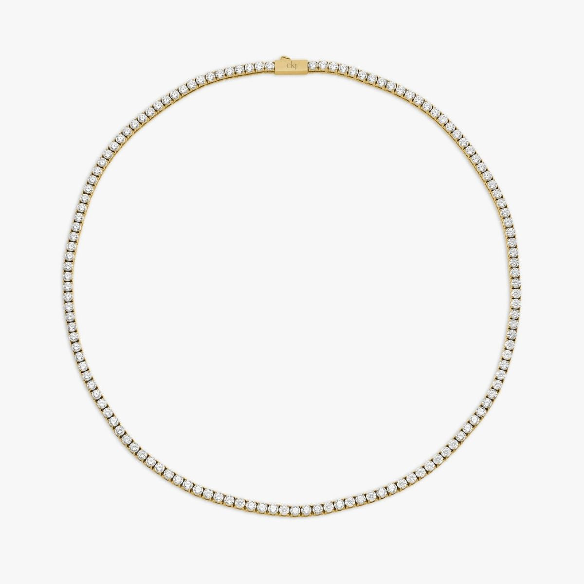 Tennis Luxe Halskæde 18K Guldbelagt 3mm