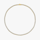Tennis Luxe Halskæde 18K Guldbelagt 3mm