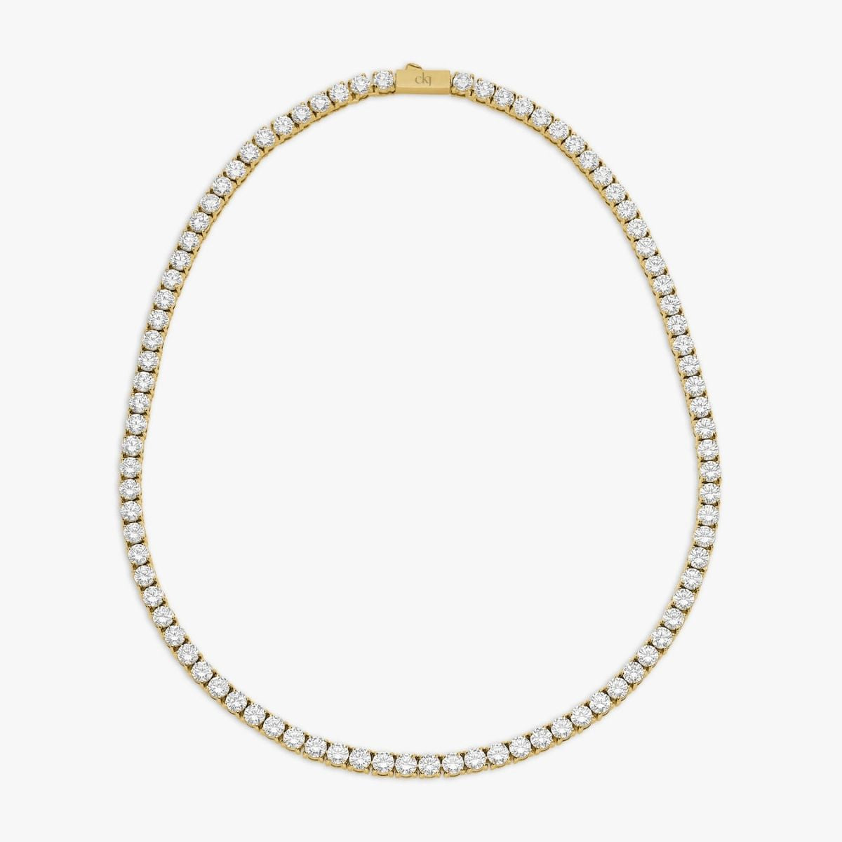 Tennis Luxe Halskæde 18K Guldbelagt 4mm