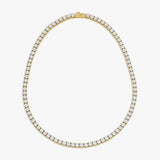 Tennis Luxe Halskæde 18K Guldbelagt 4mm