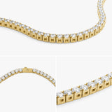 Tennis Luxe Sæt 18K Guldbelagt 3mm