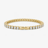 Tennis Luxe Armbånd 18K Guldbelagt 4mm