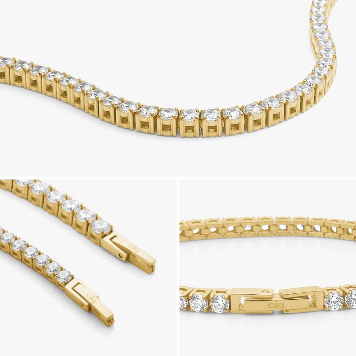 Tennis Luxe Armbånd 18K Guldbelagt 3mm