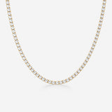 Tennis Luxe Halskæde 18K Guldbelagt 3mm