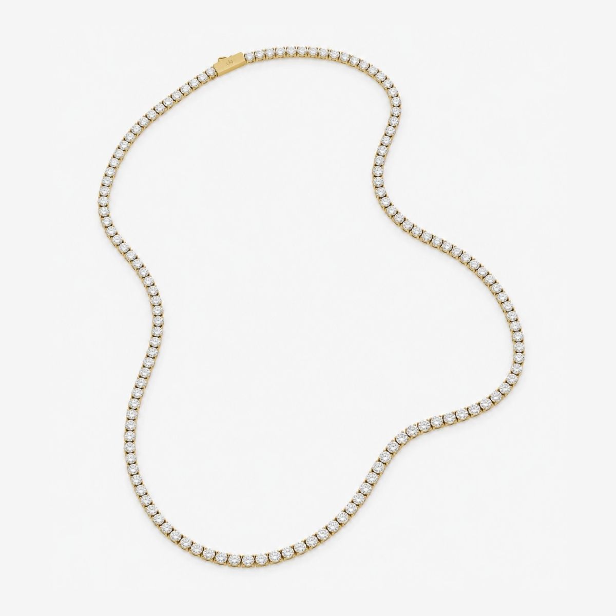 Tennis Luxe Halskæde 18K Guldbelagt 3mm