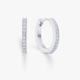 Camilla Krøyer Jewellery Krystal Creoler Sølvfarvet 14mm 