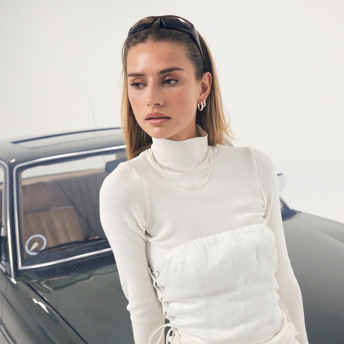 Scoria Creoler 925S Sølvbelagt 16mm Camilla Krøyer Jewellery