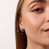 Scoria Creoler 925S Sølvbelagt 12mm