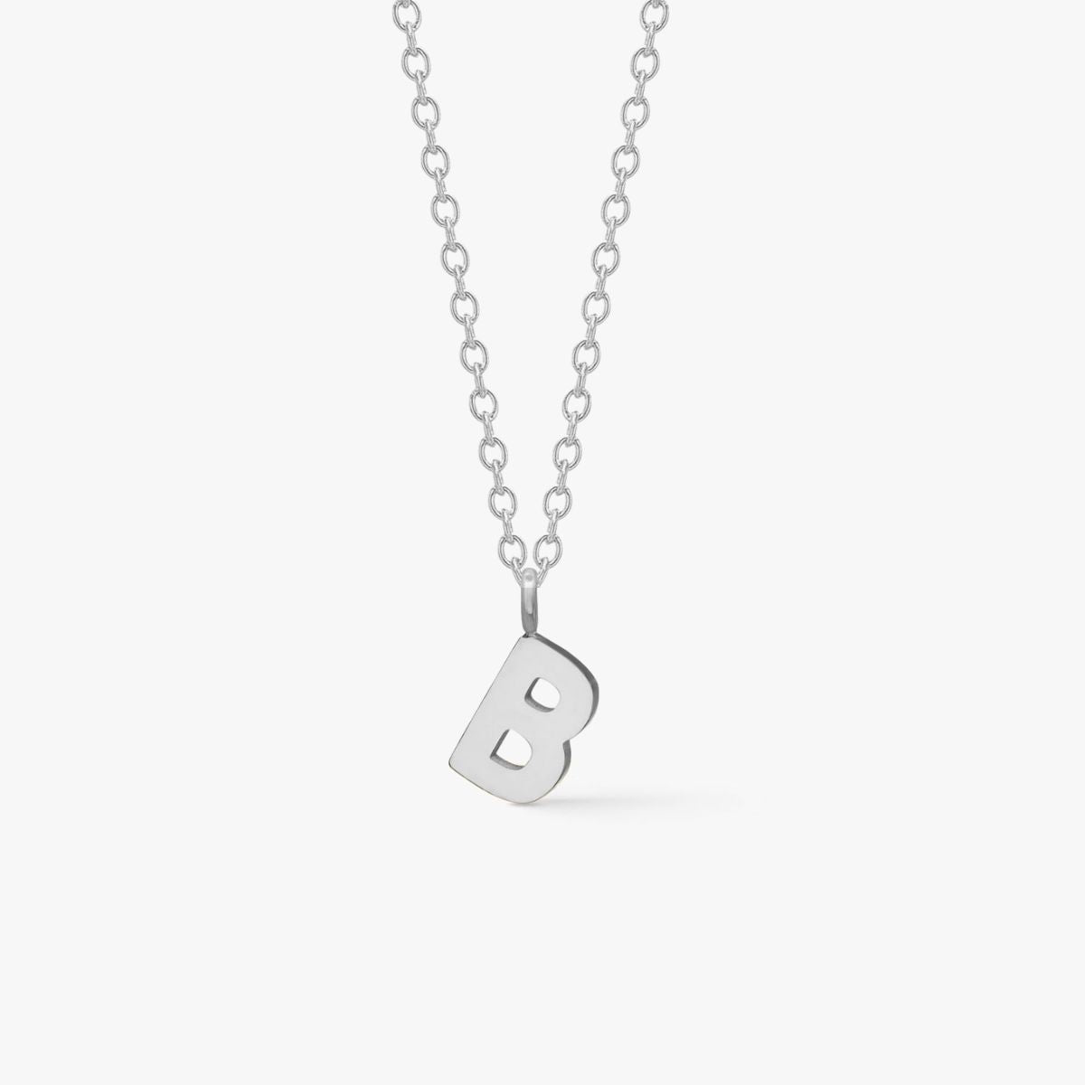 Classic Letter Necklace Silver-coloured