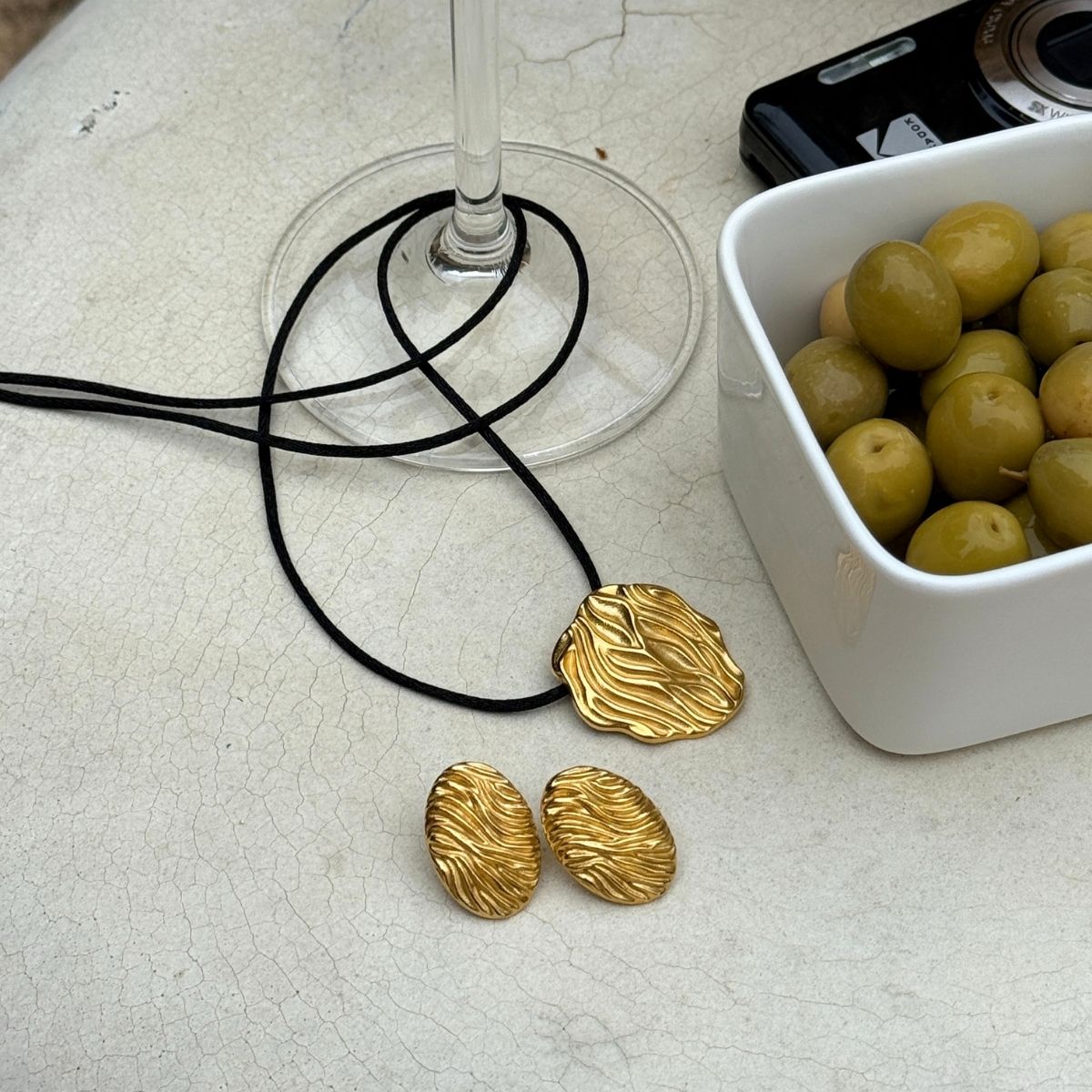 Wind Tide Halskæde 18K Guldbelagt