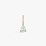 Teardrop Krystal Vedhæng 18K Guldbelagt