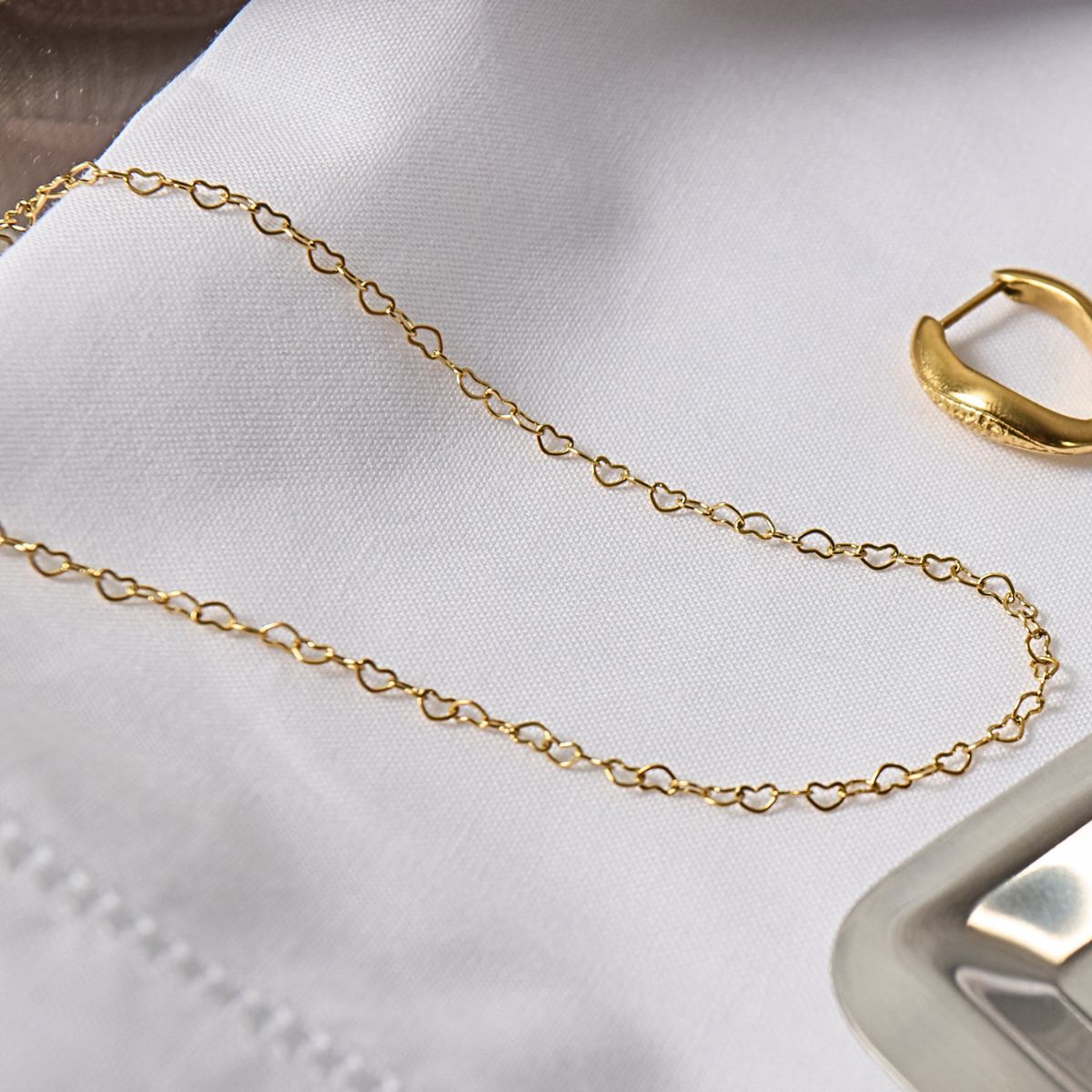 Heart Eternity Halskæde 18K Guldbelagt