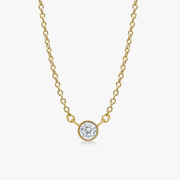 Floating Krystal Halskaede 18k guldbelagt Camilla Kroeyer Jewellery