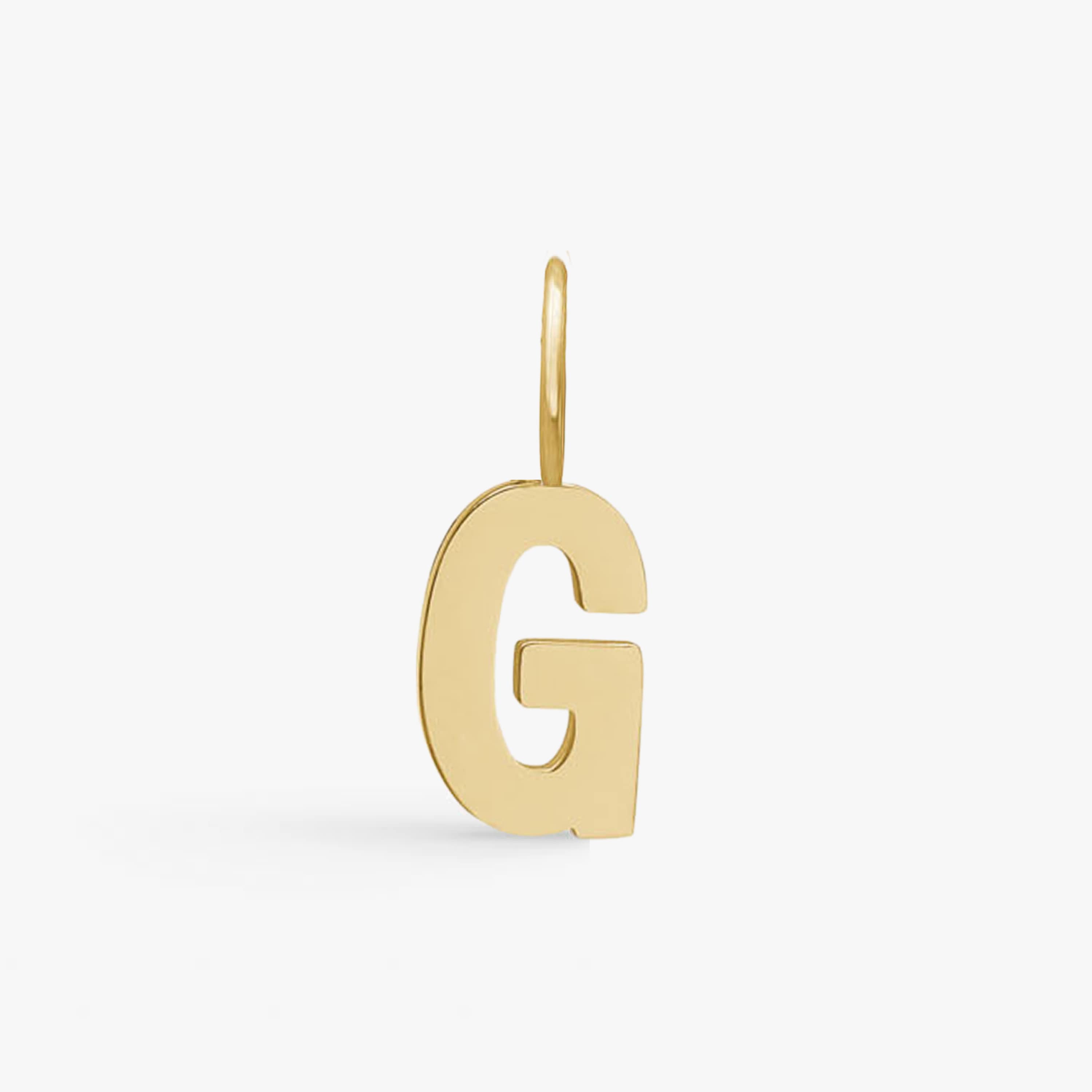 Classic Letter Pendant 18K Gold Plated