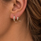 Classic Krystal Creoler 18K Guldbelagt Helix 6mm