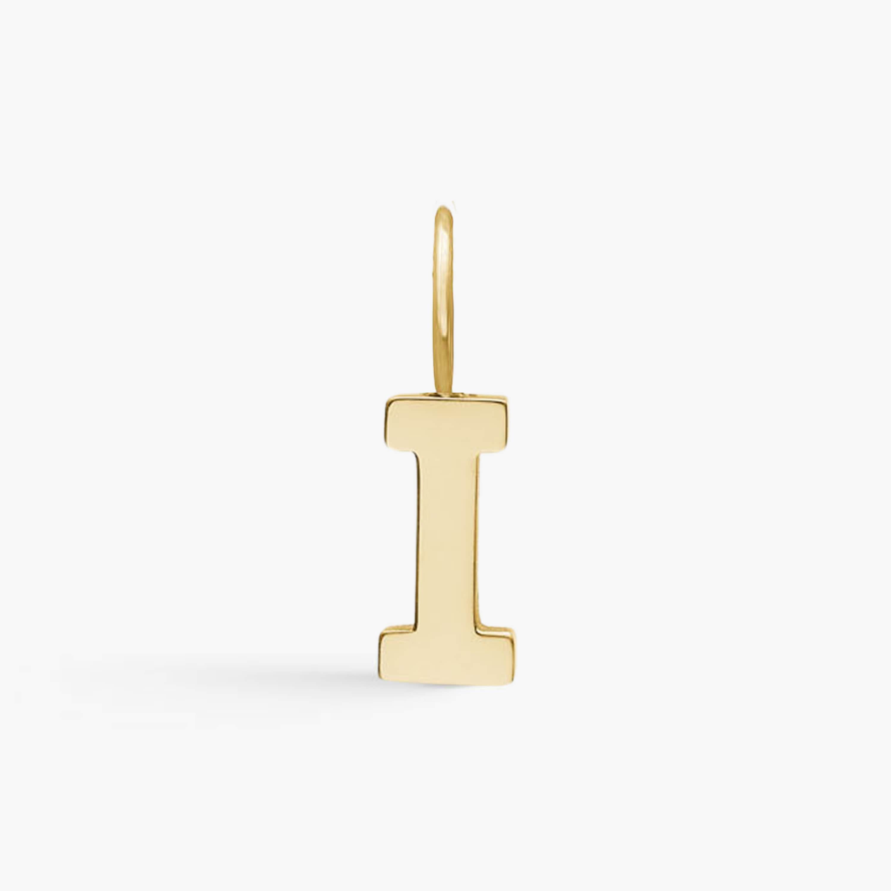 Classic Letter Pendant 18K Gold Plated