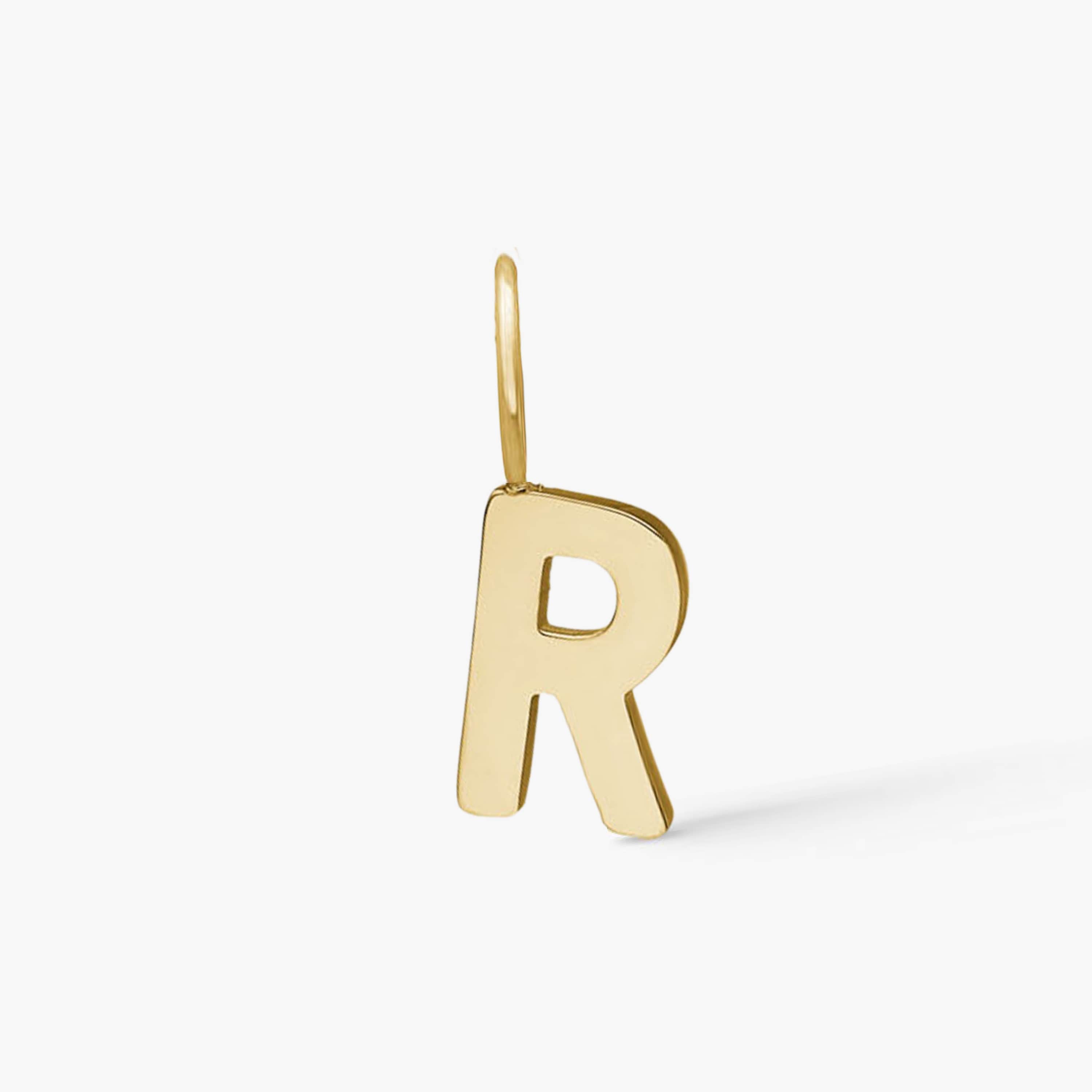 Classic Letter Pendant 18K Gold Plated
