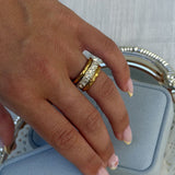 Scoria & Eternity Ringe 18K Guldbelagt Sæt