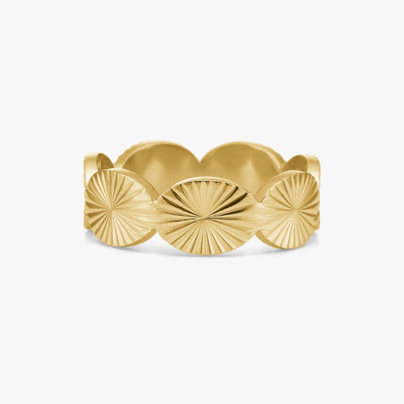 Sun Kiss Eternity Ring 18K Guldbelagt 7mm Camilla Krøyer Jewellery