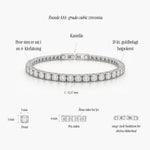 Tennis Luxe Armbånd 18K Guldbelagt 3mm