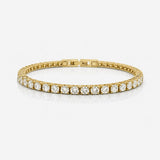 Tennis Luxe Armbånd 18K Guldbelagt 4mm