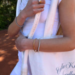 Tennis Luxe Armbånd Sølvfarvet 4mm