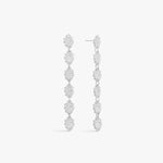 Scoria Dangler øreringe 925S Sølvbelagt Lang Camilla Krøyer Jewellery