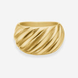 Twist Dome Ring 18K Guldbelagt Camilla Krøyer Jewellery