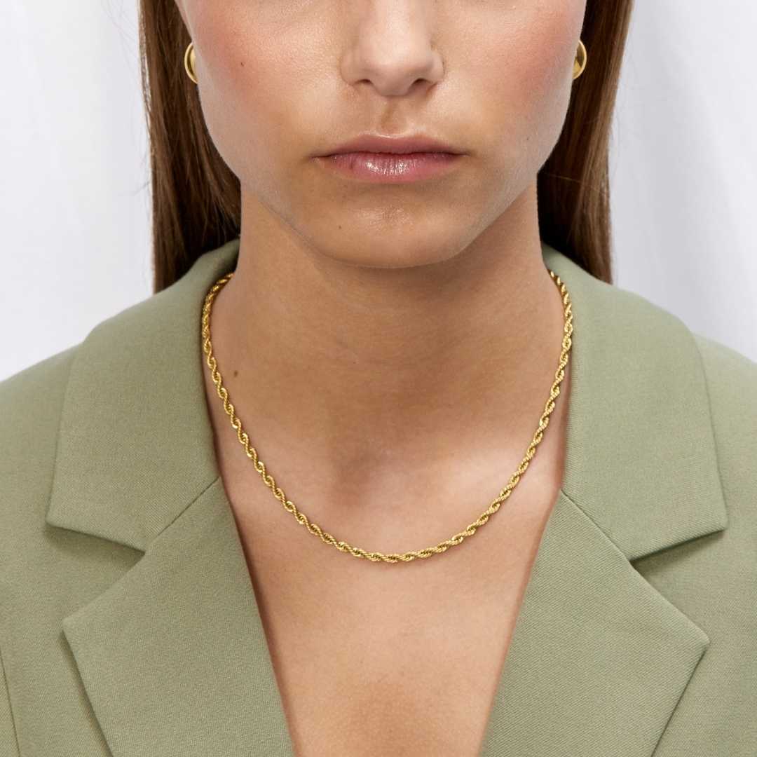 Rope Choker 18K Guldbelagt 3mm Camilla Krøyer Jewellery