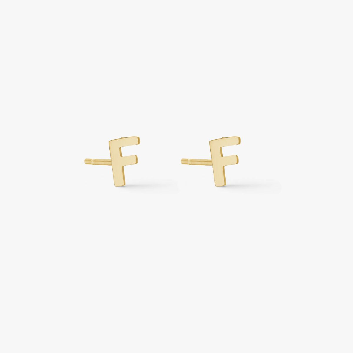 Camilla Krøyer Jewellery Classic Bogstav Stud Øreringe 18K Guldbelagt