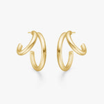 Camilla Krøyer Jewellery Classic Dobbelt Hoops 18K guldbelagt