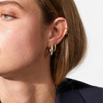 Scoria Creoler 925S Sølvbelagt 16mm Camilla Krøyer Jewellery