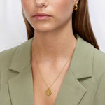 Camilla Krøyer jewellery Hamret Halskæde 18K Guldbelagt Rund Stor