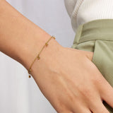 Camilla Krøyer Jewellery Hamret Drops Armbånd 18K Guldbelagt