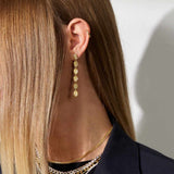 Scoria Dangler øreringe 18K guldbelagt Lang Camilla Krøyer Jewellery