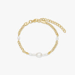 Panser Facet Mix Perle Armbånd 18K Guldbelagt 3mm [LIMITED EDITION] Camilla Krøyer Jewellery