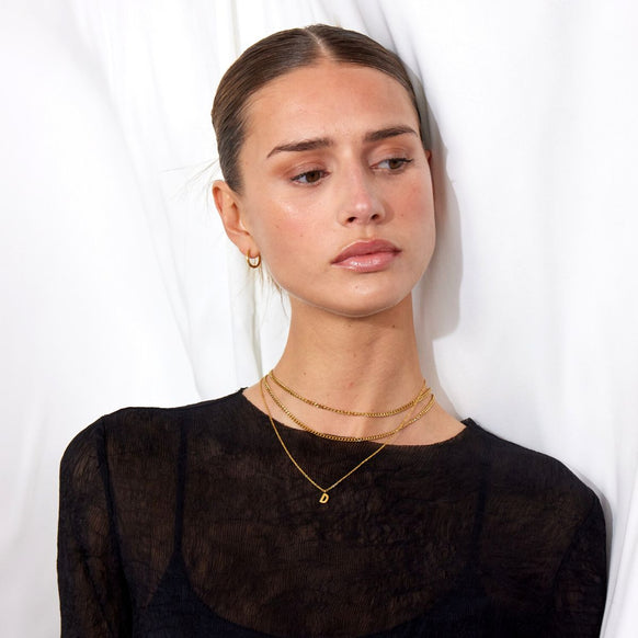 Camilla Krøyer Jewellery Classic Bogstav Halskæde 18K Guldbelagt