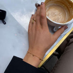 Camilla Krøyer Jewellery Hamret Drops Armbånd 18K Guldbelagt